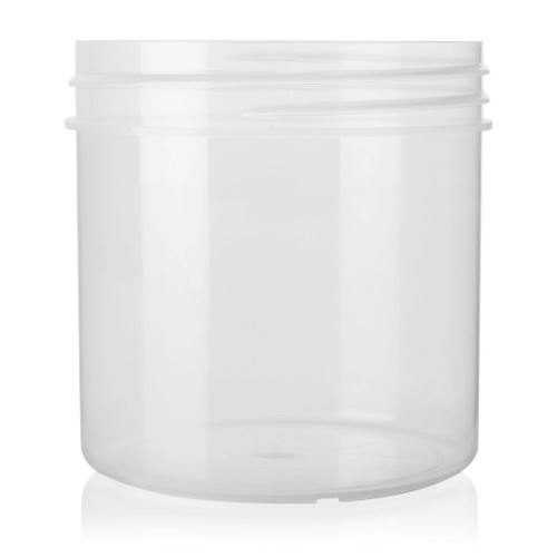 500ml Clear Plastic Jar 95mm Screw Finish