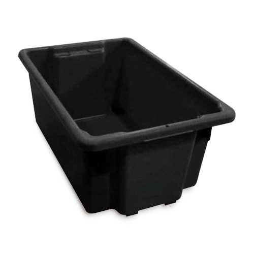 46Ltr Black Plastic #10 Stacker Crate