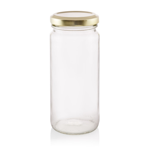 250ml Flint Glass Round Paragon Jar 53mm Twist Finish - Pallet