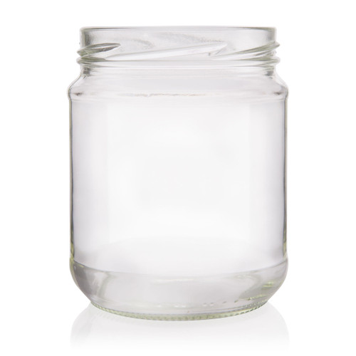 500ml Flint Glass Wide Mouth Food Jar 82mm Twist Finish - Pallet