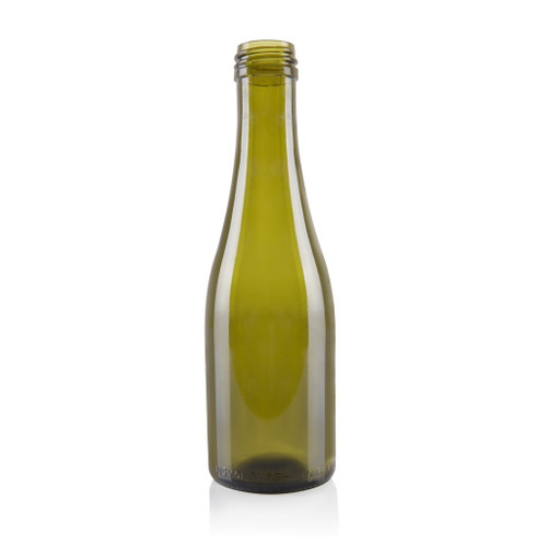 200ml Antique Green Glass Sparkling Bottle 28mm Alcoa Finish