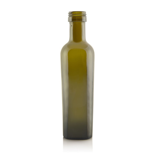 100ml Antique Green Glass Bellolio Oil Bottle 24mm T/E Finish - Pack