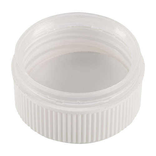 38mm White CRC T/E Cap with Induction Foil Liner