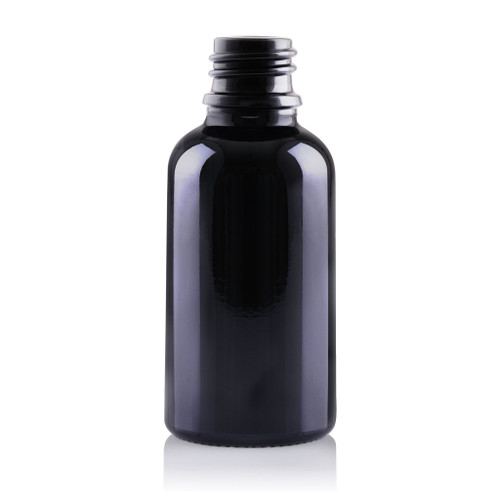 30ml Black Glass Drop Dispensing Bottle 18mm T/E Finish