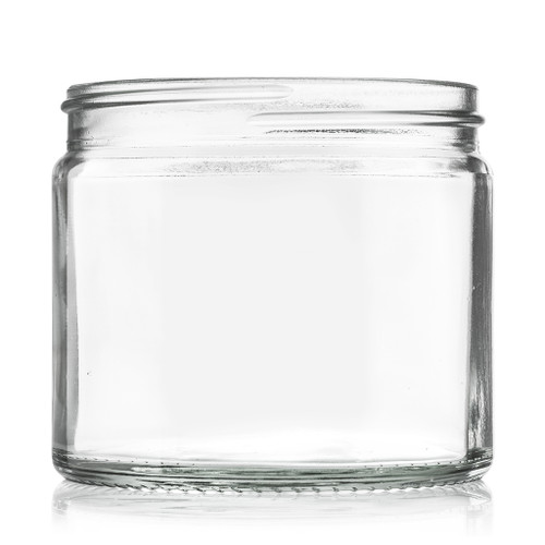 250ml Flint Glass Cream Jar 83mm Screw Finish - Pack