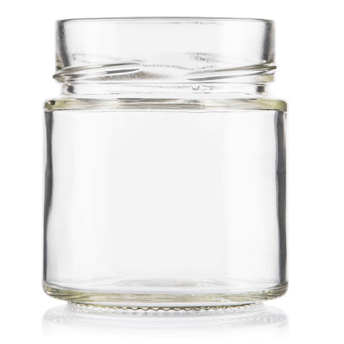 212ml Flint Glass Premium Food Jar 70mm Deep Twist Neck Finish - Pack
