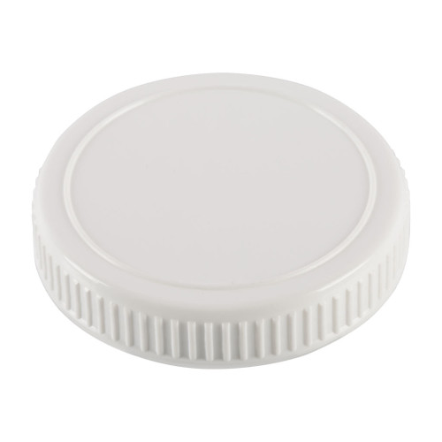 63mm White Plastic Ring Seal Screw Cap with Cello and Induction Foil Liners