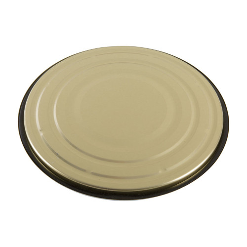 305mm White Outside, Lacquer Inside Tinplate Round DGA Lid
