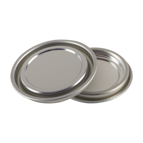 72mm Silver Varnish Outside Round Tinplate Doubletite Lid