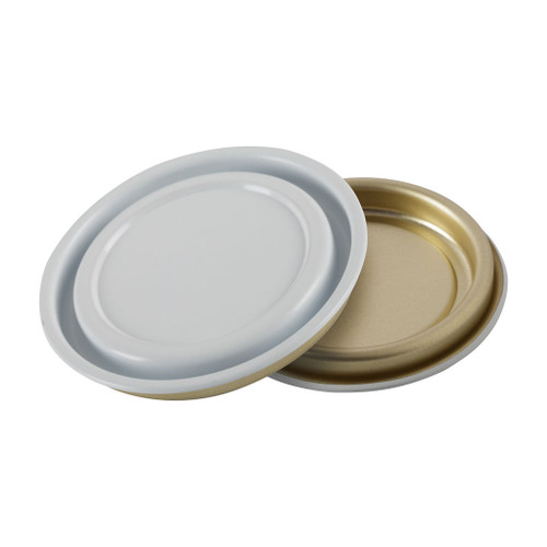 72mm White Outside, Lacquer Inside Tinplate Doubletite Lid