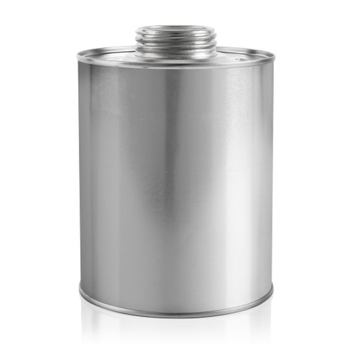 1Ltr Silver Plain Both Sides DGA Micro Drum 44mm Screw Neck