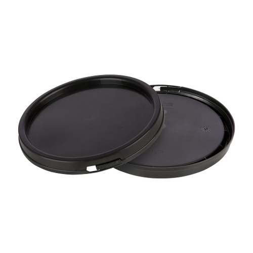 165mm Black Plastic Round T/E Lid