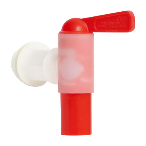 Natural & Red Plastic Jumbo Tap 20mm Thread