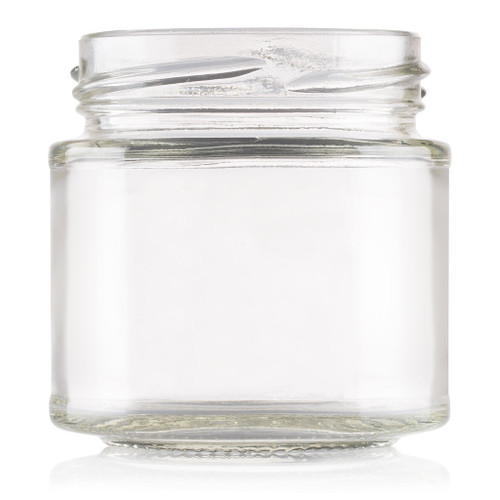 125ml Flint Glass Panelled Food Jar 58mm Twist Finish - Pallet