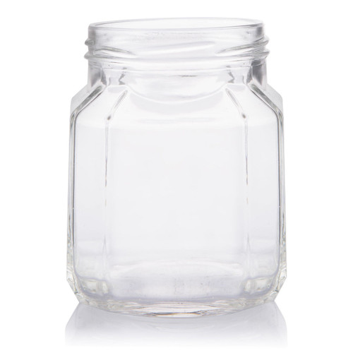 380ml Flint Glass Vaso Quadro Gourmet Jar 70mm Twist Finish - Pallet