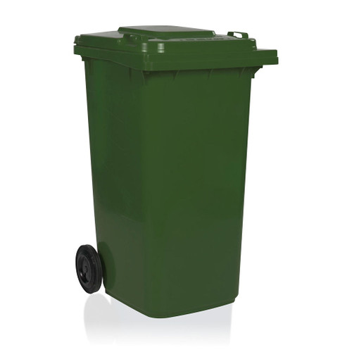 240Ltr Green Plastic Mobile Garbage Bin