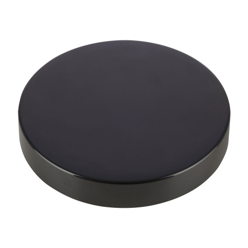83mm Black Plastic Smooth Sided Screw Cap with Liner