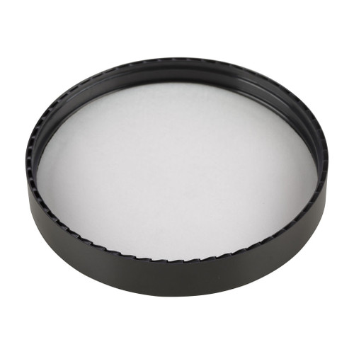 83mm Black Plastic Smooth Sided Screw Cap with Liner