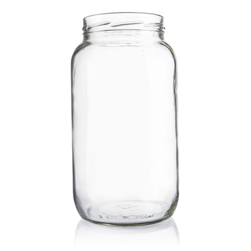 3100ml Flint Glass Round Food Jar 110mm Twist Finish