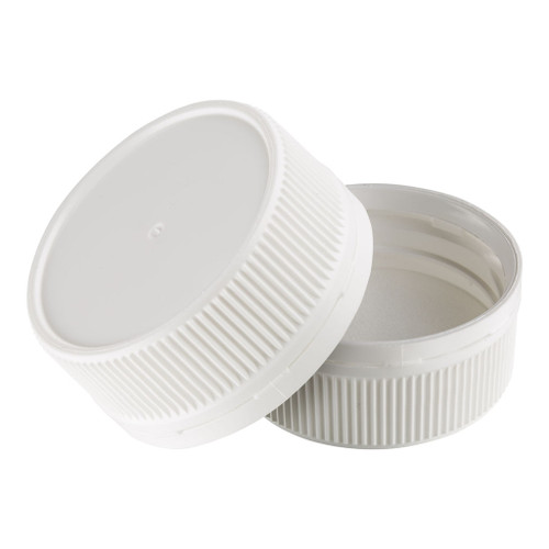45mm White Plastic Tamper Evident Cap with Liner