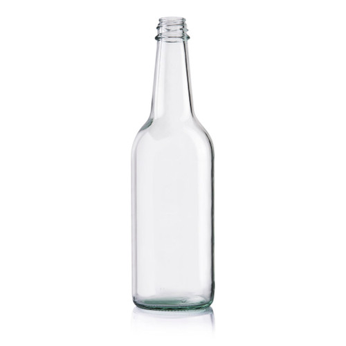 500ml Flint Glass Table Sauce Bottle 28mm Snap & Screw - Pallet