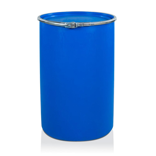 200Ltr Blue Plastic Open End Drum with Lid and Locking Ring