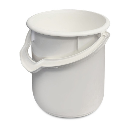 22Ltr White Plastic Bucket with Handle