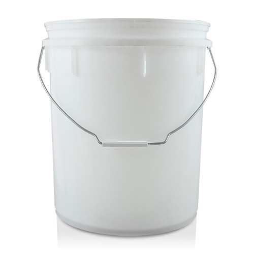 25Ltr Natural Plastic Pail 340mm T/E Finish