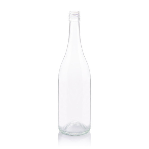 750ml Flint Glass 417g Punted Burgundy Bottle BVS Finish