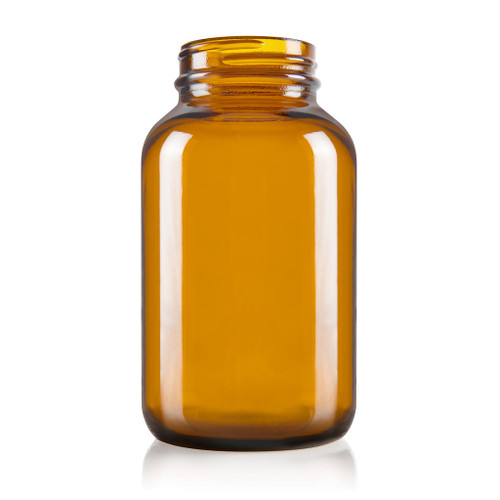 250ml Amber Glass Wide Mouth Packer Bottle 45mm 400 Screw Finish