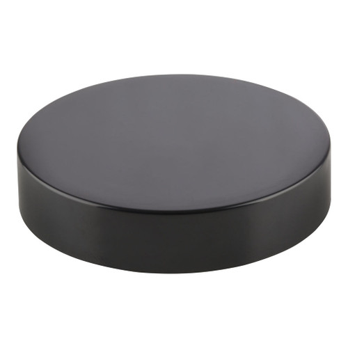 58mm Black Plastic Smooth Sided Screw Cap with Liner