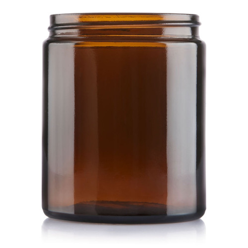 120ml Amber Glass Cream Jar 58mm 400 Screw Finish - Carton