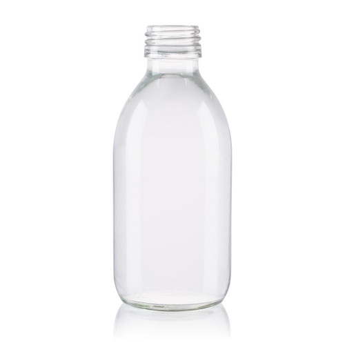 200ml Flint Glass Syrup Bottle 28mm T/E Finish