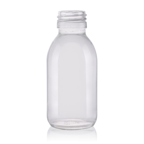 100ml Flint Glass Syrup Bottle 28mm T/E Finish