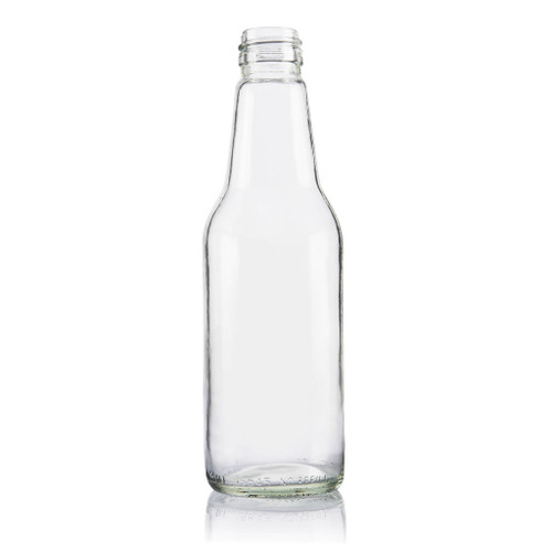 300ml Flint Glass Mid-Neck Carbonated Beverage Bottle 28mm Alcoa Finish - Pallet