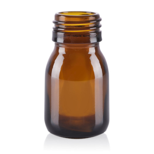 30ml Amber Glass Syrup Bottle 28mm T/E Finish