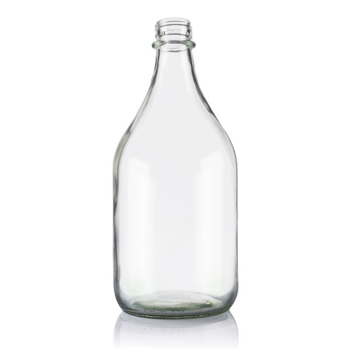 2Ltr Flint Glass Flagon Bottle comes with 38mm Screw Cap - Pack