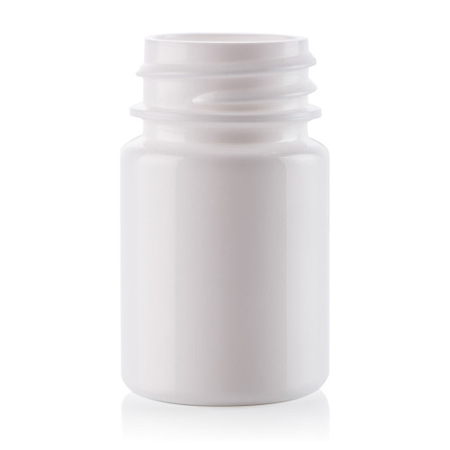 20ml White Plastic Tablet Bottle 28mm Screw Finish