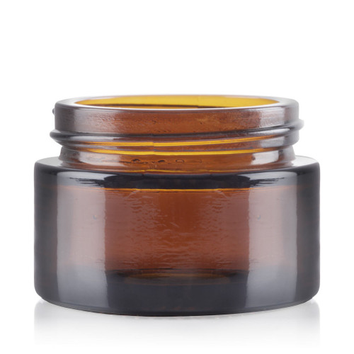 30ml Amber Glass Squat Cream Jar 47mm Screw Finish