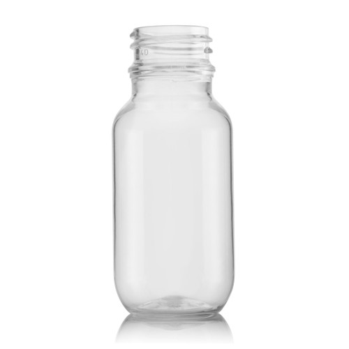50ml Clear Plastic Pharma Bottle 24mm T/E Finish