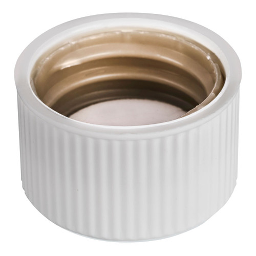 20mm White Plastic CRC Cap with Liner