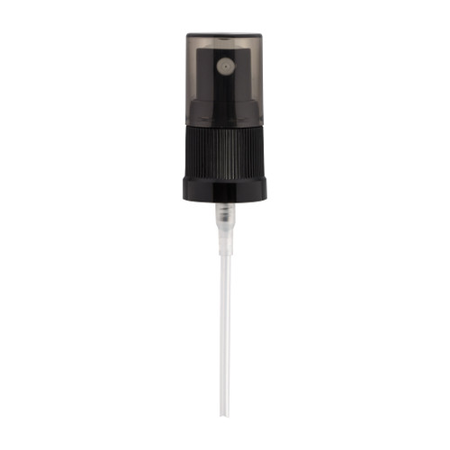 18mm Black Plastic Step Fine Mist Spray & Overcap 91mm Diptube