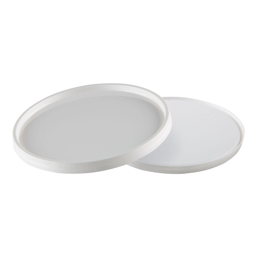 120mm White Plastic Snap On Lid