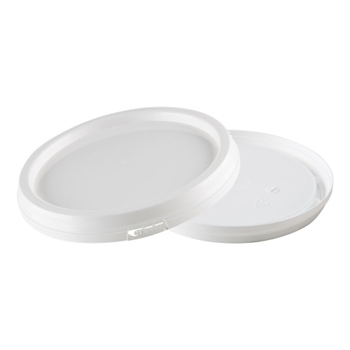 120mm White Plastic Tamper Evident Pail Lid