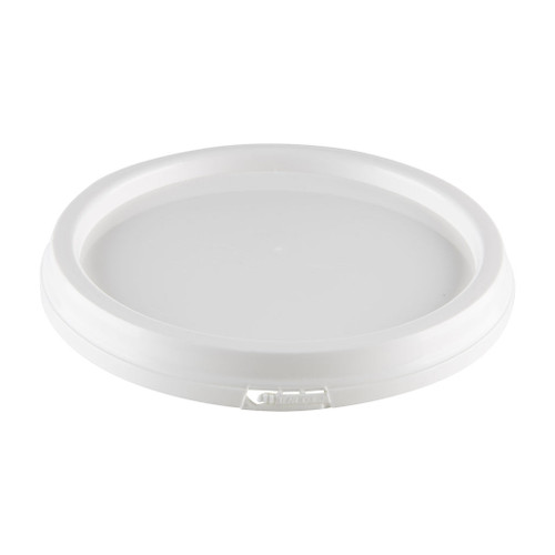 120mm White Plastic Tamper Evident Pail Lid