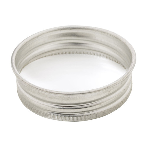 44mm Silver Metal Screw Cap with Liner