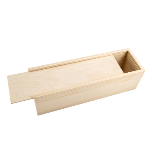Single Bottle Birchply Sliding Lid Wooden Gift Box