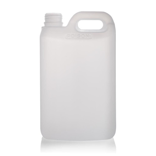2.5Ltr Natural Plastic DGA Jerrican 38mm T/E Finish - Pallet