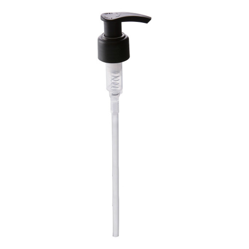24mm 410 Matte Black Plastic Lotion Pump 150mm Diptube