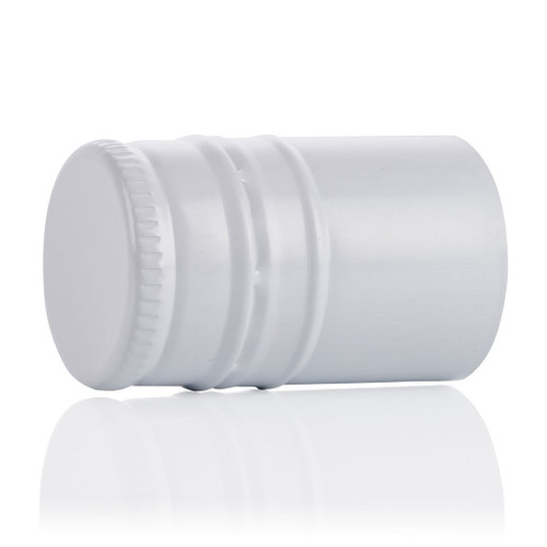 25x42mm White Aluminium ROPP Cap